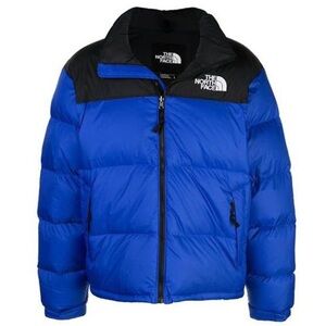 Vintage Pick: 90s The North Face Men's XL - Black and Blue Puffer Jacket